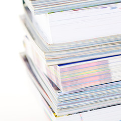 A stack of magazines