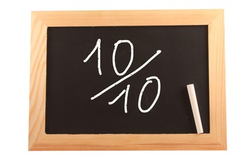 10 sur 10 sur ardoise