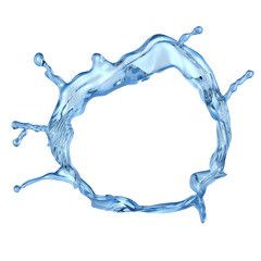 3d close up of water ring