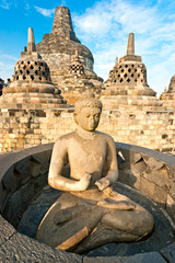 Fototapeta premium Borobudur Temple, Yogyakarta, Java, Indonesia.