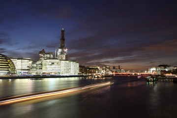 Plakat City of London at evening