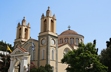 Fototapeta na wymiar byzantine church in Rhodes, Greece