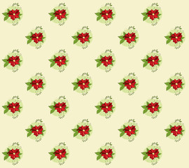Floral wallpaper pattern