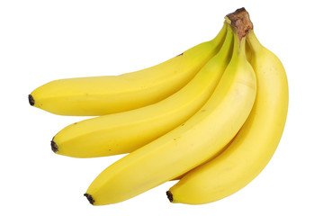 Isolated fresh banana