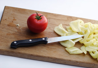 Pepper and tomato