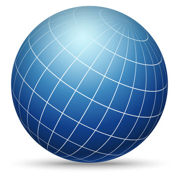 Blue globe