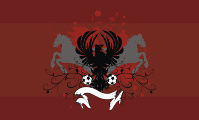 heraldic soccer coat of arms background2