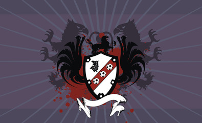 heraldic soccer coat of arms background1