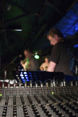 Sound Mixer at a Rock Concert