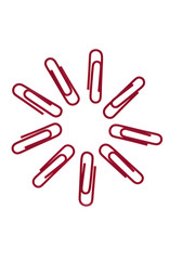 paper clip isolated background