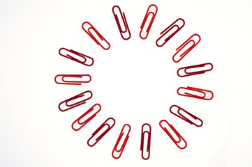 paper clip isolated background