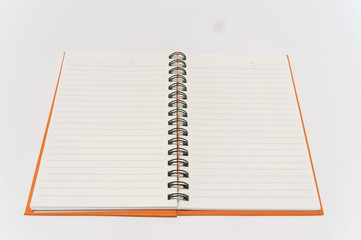 orange notebook