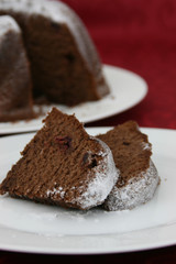 Schokokuchen angeschnitten