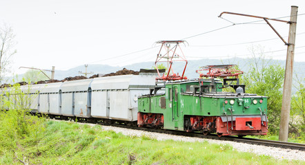 electric freight train, Kolubara, Serbia