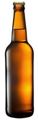 Beer bottle on a white background. With Clipping Path.