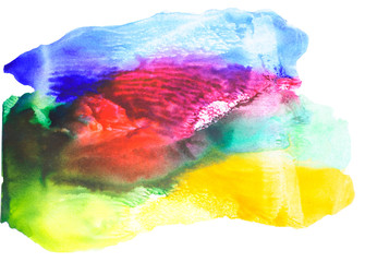 Color spot, watercolor abstract hand painted background