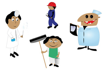 people of different professions