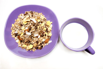Musli and milk