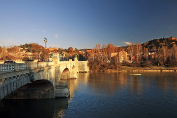 Fototapeta premium Ponte sul Po, Torino