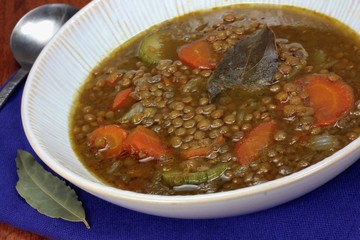 Lentil Soup Close-up