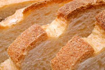 Sliced white bread texture