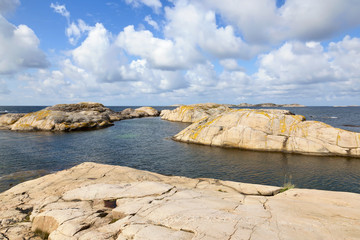 Rocky coast at sea
