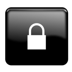 Padlock glossy icon