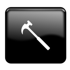 Hammer glossy icon