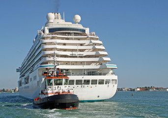 cruise ship for the transportation of passengers