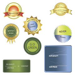 product stickers set