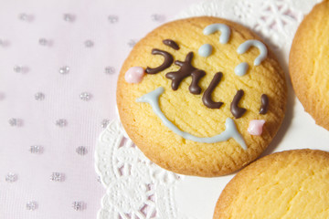 文字入りクッキー