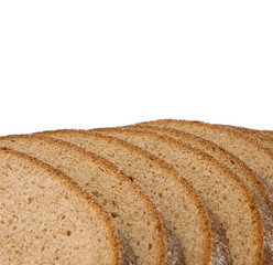 isolated bread on white