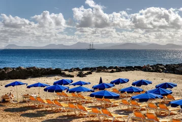 Gordijnen Canary island beach © Kevin Eaves