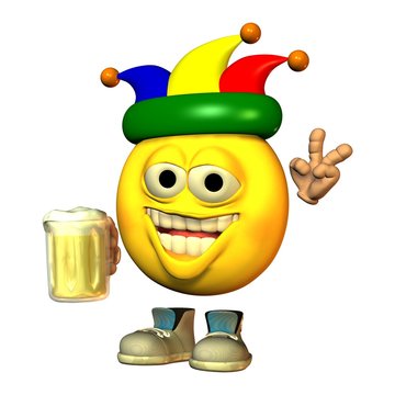 Smilie, der Faschingsprinz