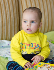 Thoughtful little boy