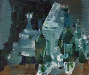 Oil Paintings, Still Life with Glass, postmodern