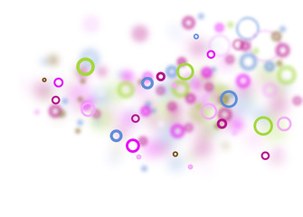 Sfondo con cerchi colorati