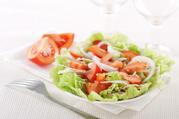 Fresh vegetable salad