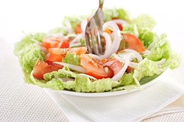 Fresh vegetable salad