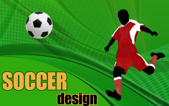 Football design poster