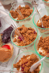 Verrines crumble