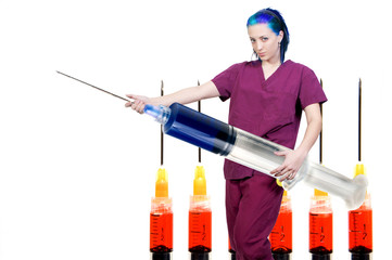 Doctor with a Syringe