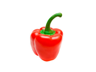 red paprika isolated on white background