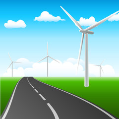 Obraz premium Windkraftenergie