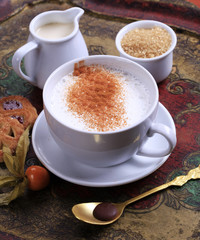 Coffee with steamed milk