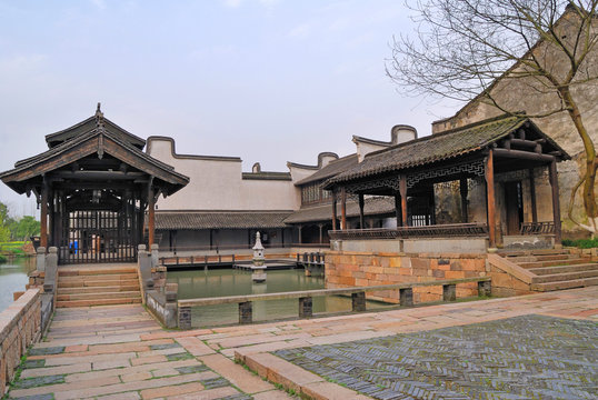 China, Jangsu, the Xizha ancient village houses