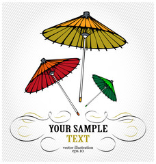 japanese umbrella © lusikkolbaskin
