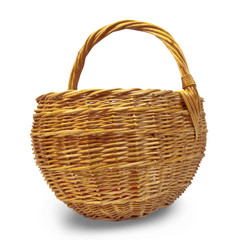 Empty wicker basket