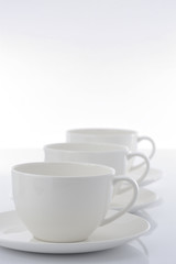 Obraz na płótnie Canvas 白いコーヒーカップ