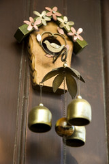 bell wind chimes on the wall